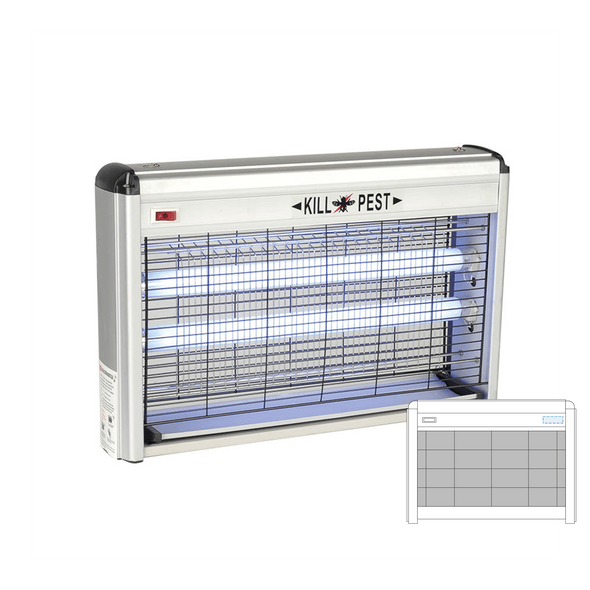 Insect Electrocutor 240V Silver ABS